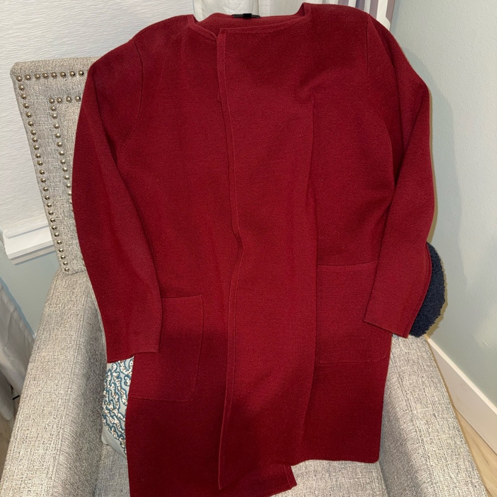 J. Crew Burgundy Knit Sweater